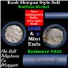 Image 1 : Buffalo Nickel Shotgun Roll in Old Bank Style 'Bell Telephone'  Wrapper 1925 & S Mint Ends