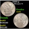 Image 1 : 1889-p Morgan Dollar $1 Grades Select Unc