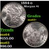 Image 1 : 1884-o Morgan Dollar $1 Grades Select+ Unc