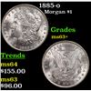 Image 1 : 1885-o Morgan Dollar $1 Grades Select+ Unc
