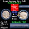Image 1 : Buffalo Nickel Shotgun Roll in Old Bank Style 'Bell Telephone'  Wrapper 1925 & D Mint Ends