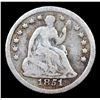 Image 2 : 1851-o Seated Liberty Half Dime 1/2 10c Grades vg+