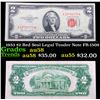 1953 $2 Red Seal Legal Tender Note FR-1509 Grades Choice AU/BU Slider