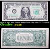 Image 1 : 1963B $1 'Barr Note' Federal Reserve Note (New York, NY) FR-1902B Grades Choice AU/BU Slider