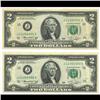 Image 1 : 1976 US $2 Bill Consecutive Notes Gem Unc    (COI-1015)