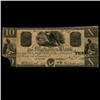 Image 1 : 1856 Mechanics Bank $10 Bank Note GA RARE EST: $50 - 200 (COI-3251) (COI-3251)
