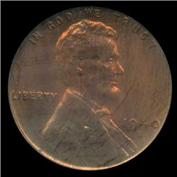 1940S Lincoln Cent Coin GEM Graded MS68 RED (COI-4155)