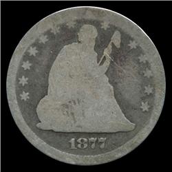 1877 Seated Quarter Circulated (COI-4658)