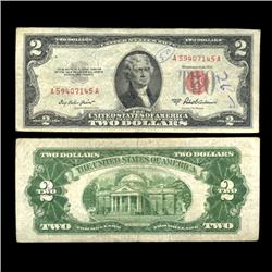 1953A $2 Silver Certificate Nice Condition SCARCE (COI-4710)