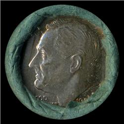 1959 SILVER Roosevelt Dime RARE Never Opened Original Bank Roll 50 GEMS (COI-4801)