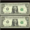 Image 1 : 1999 $1 Star Fed Reserve Uncirculated Pair    (COI-991)