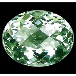 9.15ct Genuine Oval Checkerboard Green Amethyst FLAWLESS (GEM-11155)