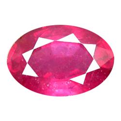 0.70ct Natural Red Ruby Oval Gemstone (GEM-11532)