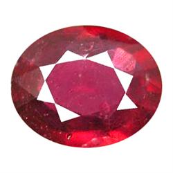 1.25ct Natural Red Ruby Oval Gemstone (GEM-12095)