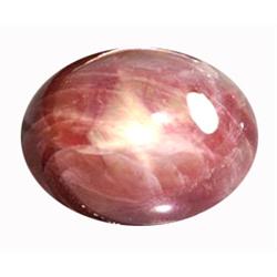 6ct Elegant Oval Cabochon Natural Top Red 6 Ray Star Ruby (GEM-12110)