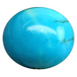 6.1ct Astounding Oval Cabochon Sky Blue Turquoise (GEM-12115)