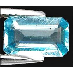 1.28Ct Octagon Cut Blue Green Natural Apatite VS (GEM-12212)