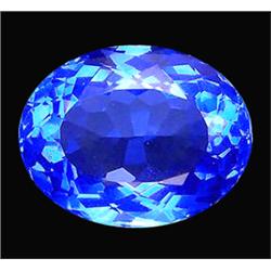 12.81ct Oval Cut Top AAA Mystic Blue Quartz FLAWLESS (GEM-12221)