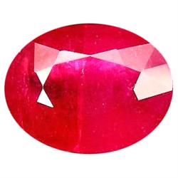 2.17ct Very Good Oval Facet Red Ruby (GEM-12346)