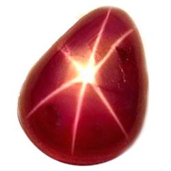 1.44ct Fantastic Pear Cabochon Red Star Ruby (GEM-12349)