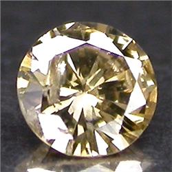 0.1ct. Beautiful Sparkling Natural Color Diamond Round Cut (GMR-0150)