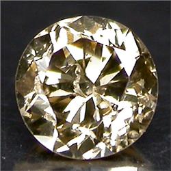 0.06ct. Beautiful Sparkling Natural Color Diamond Round Cut (GMR-0150B)