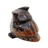 Image 2 : Handcarved Water Buffalo Horn Owl Netsuke (CLB-367)