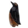 Image 1 : Water Buffalo Horn Scrimshaw Penguin RARE (CLB-437)