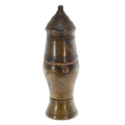 Antique Lao Heavy Brass Opium Container (ANT-456)