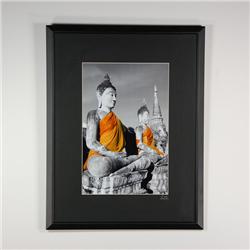 Framed Photo Silk Draped Buddhas Ayuthaya (ART-003)