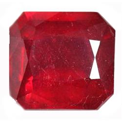 6.55ct Octagon Natural Red Ruby Madagascar (GEM-12122)