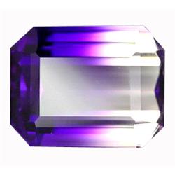45.40ct Very Big AAA Bi Color Emerald Cut Amethyst (GEM-12501)