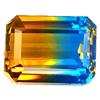 Image 1 : 22.60ct Flaming Octagon Bi Color Citrine FLAWLESS (GEM-12708)