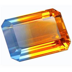 33.85ct   Lustrous Emerald Bi Color Citrine (GEM-12757)