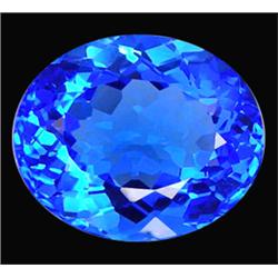 18.30ct   Extreme Oval Cornflower Blue Quartz (GEM-12778)