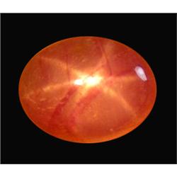 4.70ct Oval Cab Natural Top Red 6 Rays Star Ruby (GEM-12840)