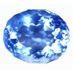 32.00ct Santa Maria Blue Oval Cut Quartz (GEM-12874)