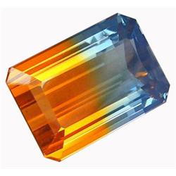 19.45ct   Lustrous Octagon Bi Color Citrine (GEM-13096)