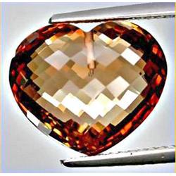 9.24ct Superior Top Imperial Topaz Brazil Heart VVS (GEM-13277)
