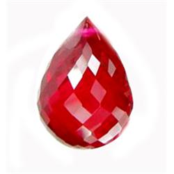 17ct Pretty Top Red Briolette Topaz  Brazil (GEM-14069A)