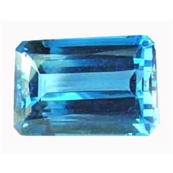 14.65ct Incredible Emerald Cut Swiss Blue  Topaz (GEM-14171)