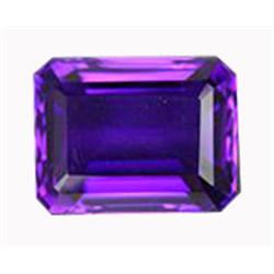 16ct Elegant Emerald Cut AAA Purple Amethyst Uruquay (GEM-14465B)