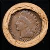 Image 3 : Mixed small cents 1c orig shotgun roll, 1918-d Wheat Cent, 1889 Indian Cent other end, Brinks Wrappe