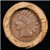Image 3 : Mixed small cents 1c orig shotgun roll, 1917-d Wheat Cent, 1889 Indian Cent other end, Brinks Wrappe