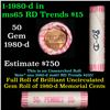 Image 1 : Shotgun Lincoln 1c roll, 1980-d 50 pcs Wrapper.