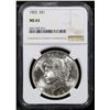 Image 2 : NGC 1923-p Peace Dollar $1 Graded ms63 By NGC