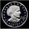 Image 2 : Proof 1979-s Type 1 Susan B Anthony Dollar $1 Grades GEM++ Proof Deep Cameo