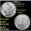 Image 1 : 1891-p Morgan Dollar $1 Grades Select Unc