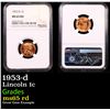 Image 1 : NGC 1953-d Lincoln Cent 1c Graded ms65 rd By NGC