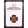 Image 2 : NGC 1942-s Lincoln Cent 1c Graded ms65 rd By NGC